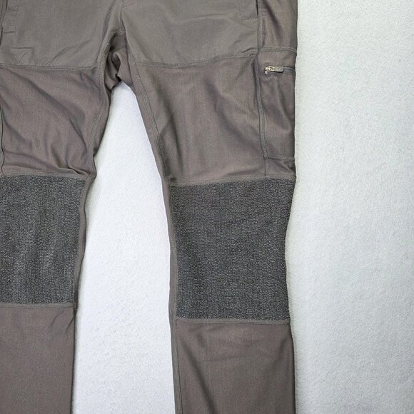FjallRaven Pants Mens 32-30 Dk Gray Reinforced Trousers Hiking Outdoor Trekking - Picture 4 of 11